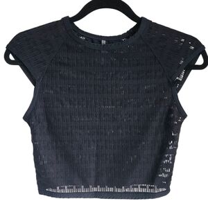 Vitamin A Black Mesh Swim Coverup
